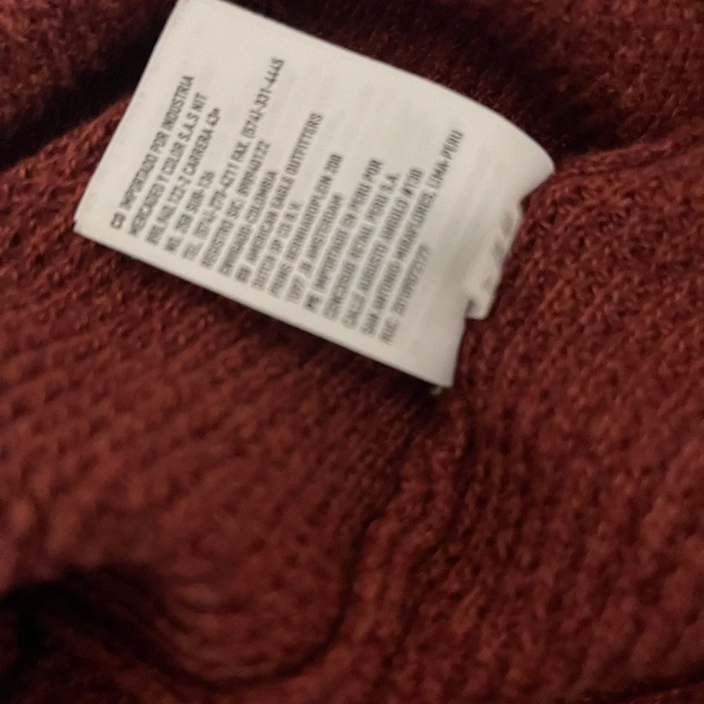 American Eagle Women's Lace-Up Sweater - Rust‎ size small